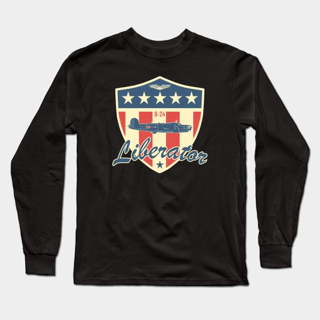 B-24 Liberator Long Sleeve T-Shirt by TCP